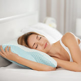 COMFEYA Cervical Neck Pillow for Pain Relief Sleeping - Orthopedic Contour Memory Foam Pillow with Cooling Pillow Covers_2