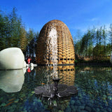 GREENYHAVEN Solar Powered Fountain Pump wi/ different Spray Pattern Heads for Pool, Garden, Pond_3