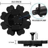 GREENYHAVEN Solar Powered Fountain Pump wi/ different Spray Pattern Heads for Pool, Garden, Pond_5