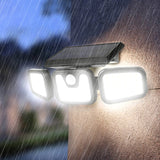 LUMIRO 74 LED Solar Powered Sunlight 3 Modes PIR Motion Sensor Lamp_3