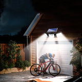 LUMIRO 74 LED Solar Powered Sunlight 3 Modes PIR Motion Sensor Lamp_5