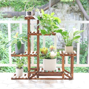 GREENYHAVEN 6 Tiered Wood Plant Flower Stand Shelf Planter Pots_0