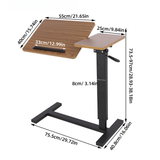 COMFEYA Split Top Tilting Adjustable Overbed Table with Wheels_8