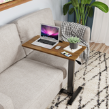 COMFEYA Split Top Tilting Adjustable Overbed Table with Wheels_0