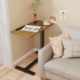 COMFEYA Split Top Tilting Adjustable Overbed Table with Wheels_4