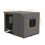 PETSWOL Double Door Waterproof Dog Kennel Cover_6