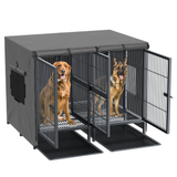PETSWOL Double Door Waterproof Dog Kennel Cover_5