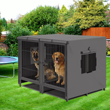 PETSWOL Double Door Waterproof Dog Kennel Cover_0