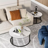 COMFEYA 2 Pack Marble Nesting Coffee Table Set_9