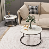 COMFEYA 2 Pack Marble Nesting Coffee Table Set_10