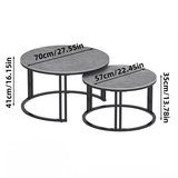 COMFEYA 2 Pack Marble Nesting Coffee Table Set_11
