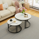 COMFEYA 2 Pack Marble Nesting Coffee Table Set_5