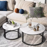 COMFEYA 2 Pack Marble Nesting Coffee Table Set_7