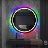 COMFEYA Round Bathroom Mirror with LED RGB Light_3