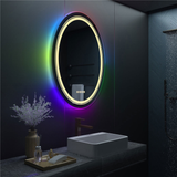 COMFEYA Round Bathroom Mirror with LED RGB Light_5