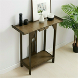 COMFEYA Elegant Wood Entryway Console Table with Drawer and Shelf_2
