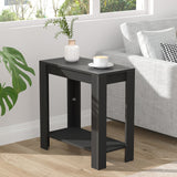 COMFEYA Narrow Sofa Side Table with 2-Tier Open Storage Spaces_0