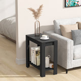 COMFEYA Narrow Sofa Side Table with 2-Tier Open Storage Spaces_1
