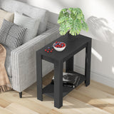 COMFEYA Narrow Sofa Side Table with 2-Tier Open Storage Spaces_2