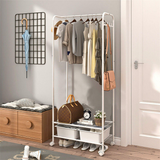 COMFEYA Heavy Duty Industrial Pipe Clothes Rack with Wheels_0