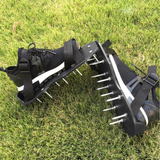 Garden Nail Shoes Yard Grass Cultivator Lawn Aerating Spikes Sandals with Adjustable Straps_1