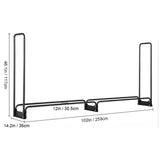12.7FT Outdoor Firewood Rack with Cover Heavy Duty Firewood Holder_9