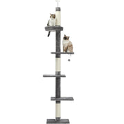 PETSWOL Cat Tree Condo Scratching Post Floor to Ceiling_0