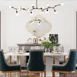 COMFEYA Irregular Silver Wall Decor Mirror with Golden Rim_3