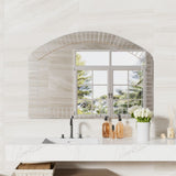 COMFEYA Large Grecian Venetian Accent Mirror with Beveled Glass Edge_1