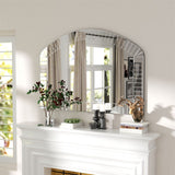 COMFEYA Large Grecian Venetian Accent Mirror with Beveled Glass Edge_2