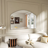 COMFEYA Large Grecian Venetian Accent Mirror with Beveled Glass Edge_3