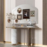 COMFEYA Large Grecian Venetian Accent Mirror with Beveled Glass Edge_4