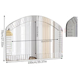 COMFEYA Large Grecian Venetian Accent Mirror with Beveled Glass Edge_7
