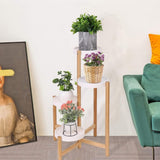 4 Tier Plant Shelf Stand Bamboo Plant Pot Holder Tall Flower Stand Rack_7