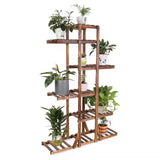 Wood Plant Display Shelf Stand Flower Pot Storage Rack Holder_2