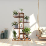 Wood Plant Display Shelf Stand Flower Pot Storage Rack Holder_4