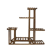 Multi Tier Wood Plant Display Stand Plant Flower Shelf Rack Holder_1