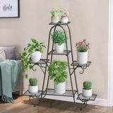 Metal Plant Stand Indoor Outdoor Flower Pot Display Rack Garden Shelf Stand Holder_3