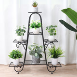 Metal Plant Stand Indoor Outdoor Flower Pot Display Rack Garden Shelf Stand Holder_5