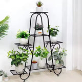 Metal Plant Stand Indoor Outdoor Flower Pot Display Rack Garden Shelf Stand Holder_6