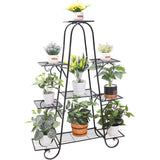 9 Tier Metal Plant Stand Garden Flower Pots Holder Display Rack_0