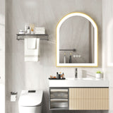 COMFEYA Arch Framed LED Bathroom Mirror with Demister_1