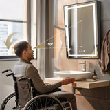 COMFEYA LED Wheelchair Accessible Bathroom Tilt Mirror_5