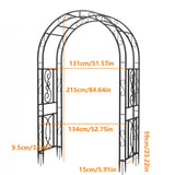 Metal Garden Arch Trellis Decorative Outdoor Archway Wedding Arch Frame_6