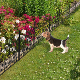 5 Piece Metal Garden Fence Set for Outdoor Garden_6