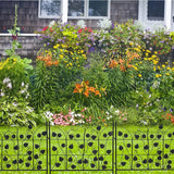 5 Piece Metal Garden Fence Set for Outdoor Garden_7