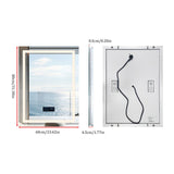 COMFEYA Smart Bluetooth Bathroom Mirror with Time, Temperature Display and Speaker_7