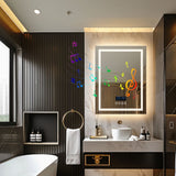 COMFEYA Smart Bluetooth Bathroom Mirror with Time, Temperature Display and Speaker_4