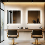 COMFEYA 32 Square Lighted Bluetooth Bathroom Mirror_4