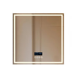 COMFEYA 32 Square Lighted Bluetooth Bathroom Mirror_0